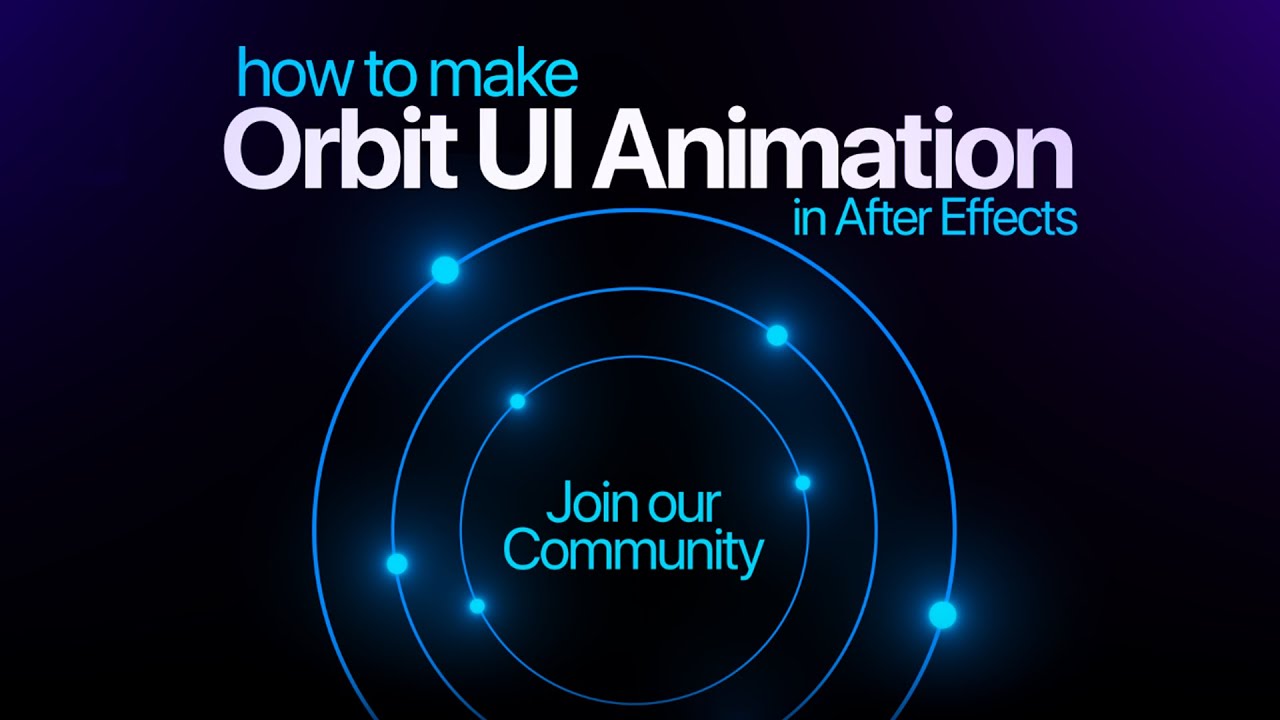 how to make Orbit UI Animation in After Effects | SaaS Promo Animation