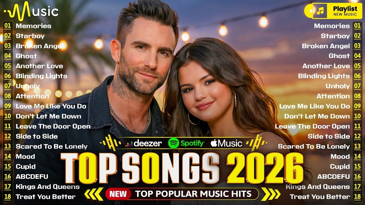 Adele, Maroon 5, The Weeknd, Ed Sheeran, Rihanna, Dua Lipa, Bruno Mars 🍁 Billboard Top 50 This Week