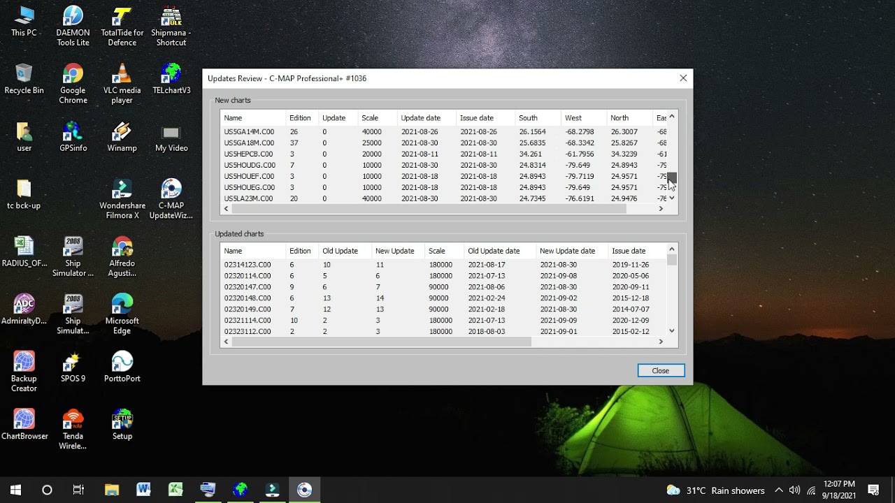 Chart update for Telchart V3
