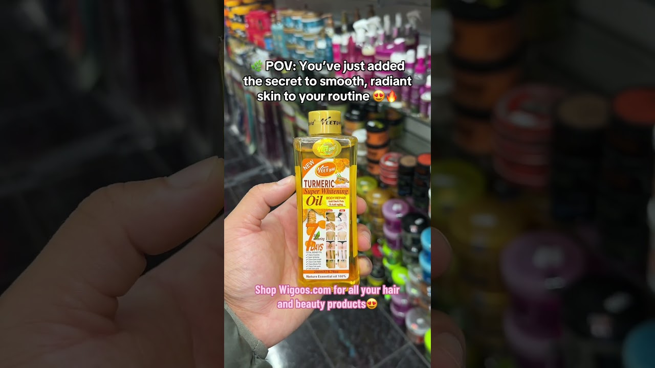 Veet Gold Turmeric Super Whitening Oil 200ml 😍🔥 #wigoos