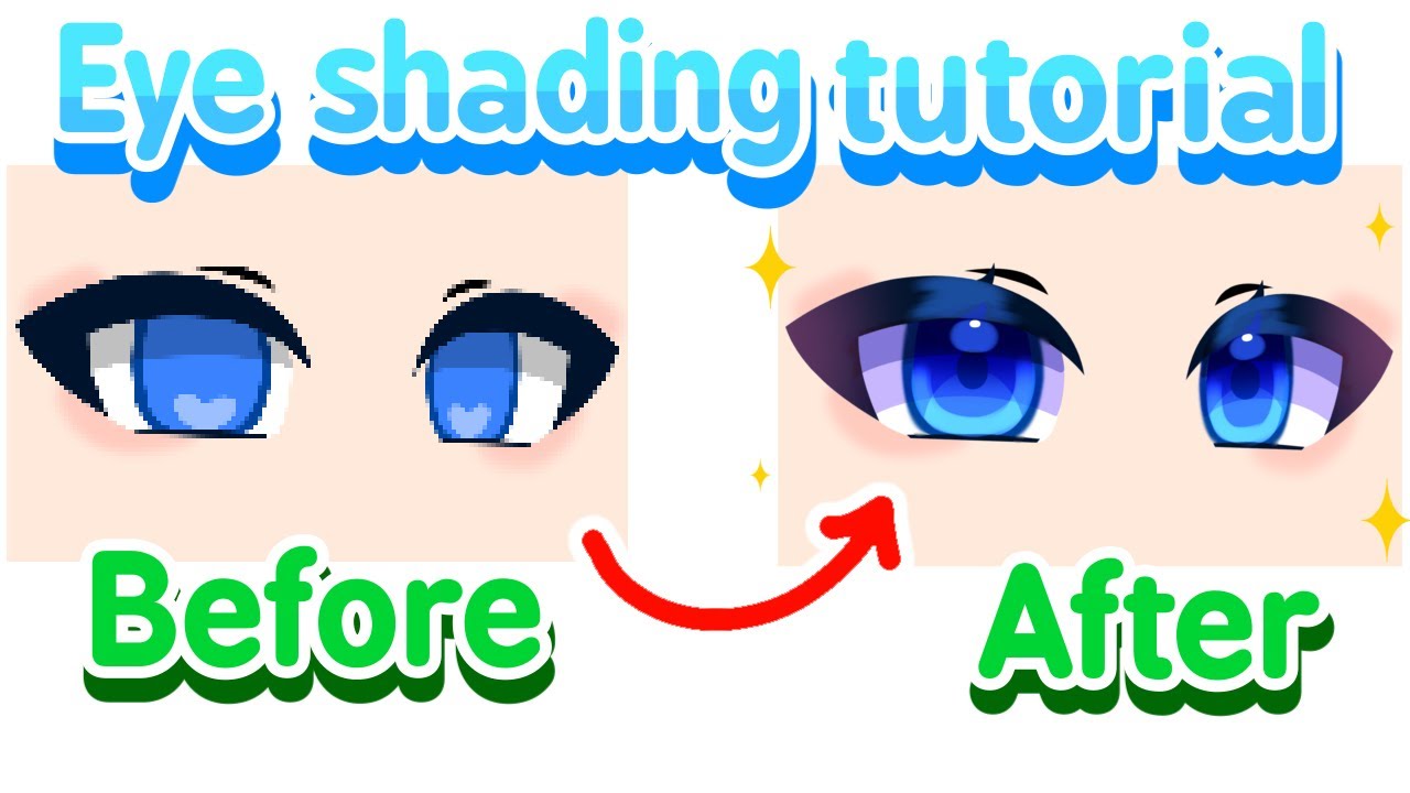 Учебное пособие по растушевке глаз - Gacha Club - IbisPaintX