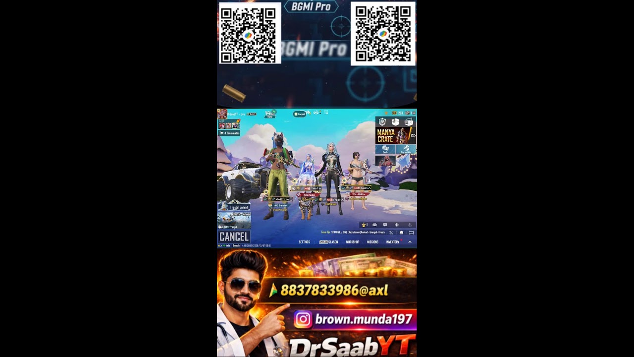 YOUTUBE GLITCH 😭🔥☠️BGMI LIVE 🔥DrSaabYT Style 🔥 OP