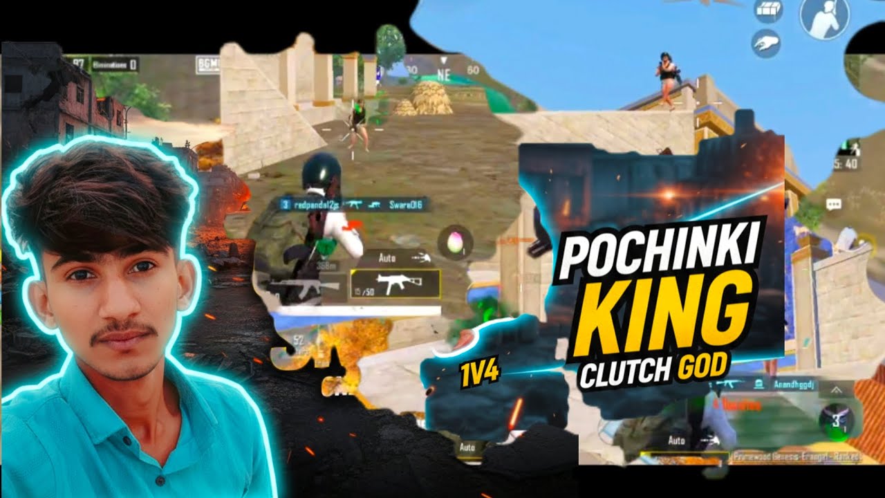PHOCHINKI KING 😱 !! CLUCH GOD IN BGMI -PUBG MOBILE TOP LEVEL GAMEPLAY !