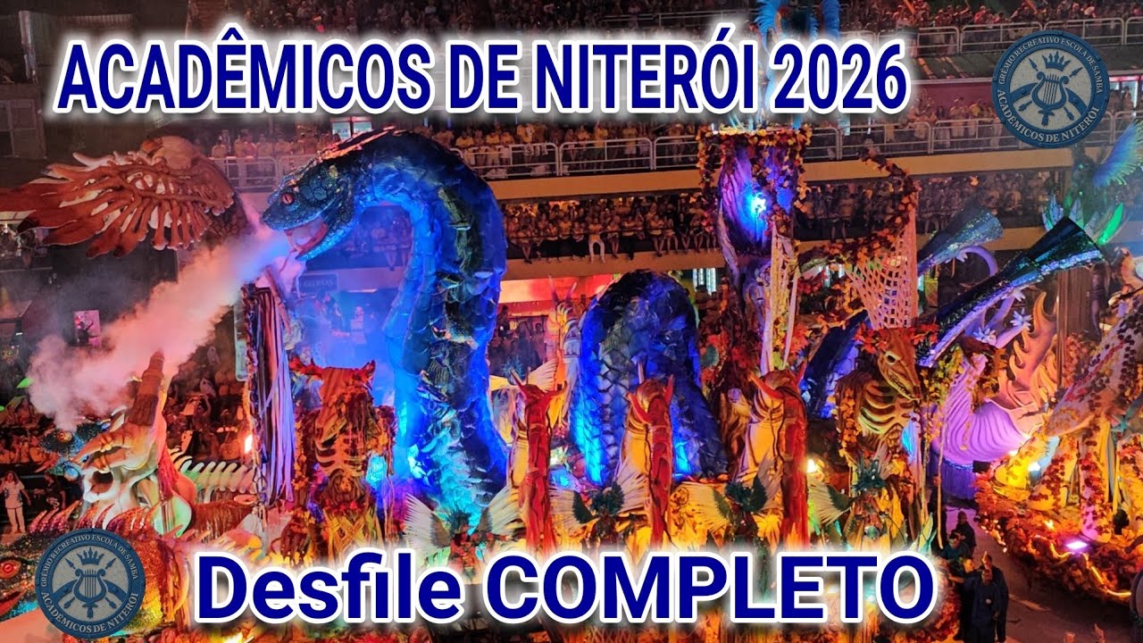 ACADÊMICOS DE NITERÓI 2026 Desfile COMPLETO 4K 