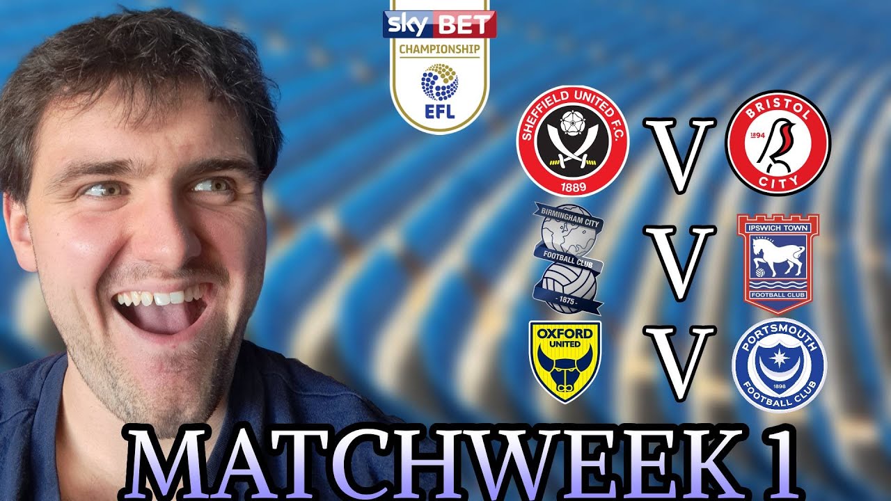 MY MATCHWEEK 1 EFL CHAMPIONSHIP 2025/26 PREDICTIONS!
