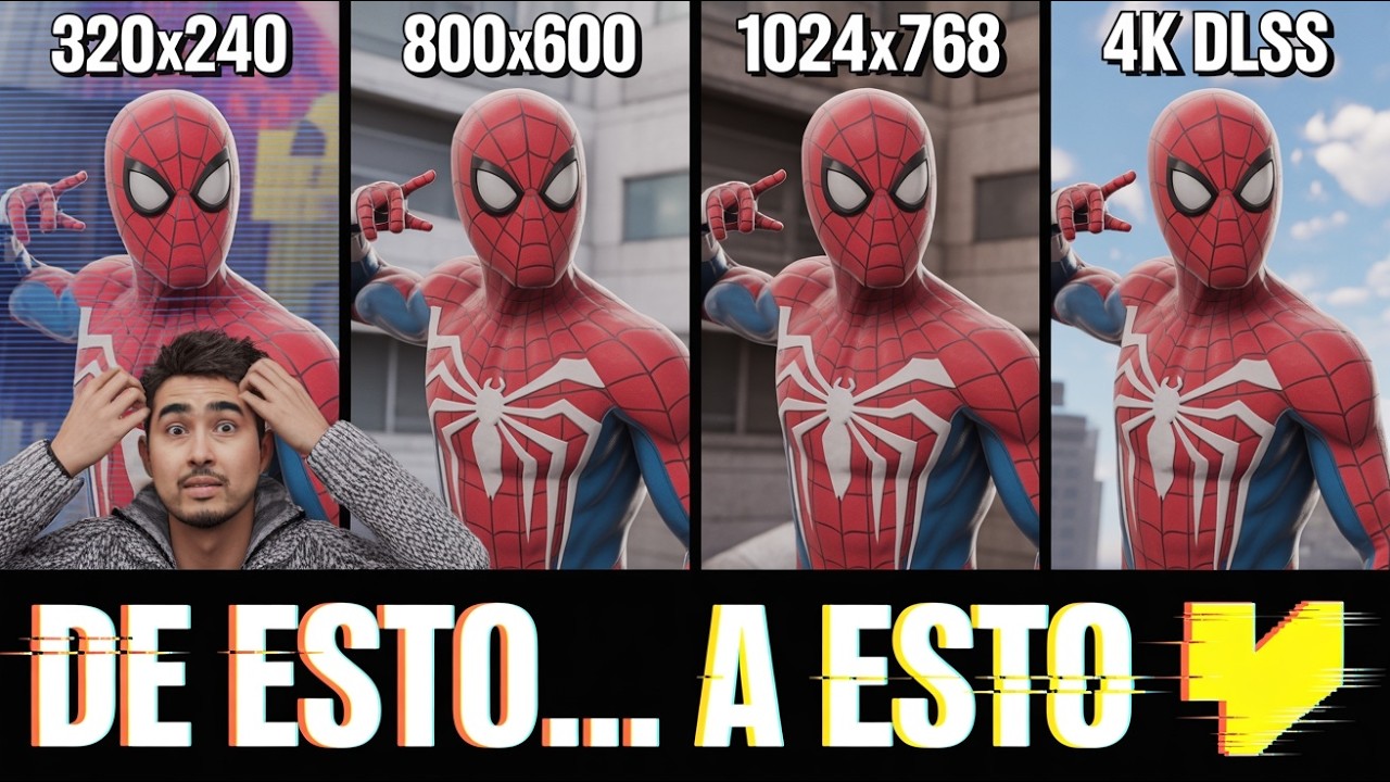 ¡RECONSTRUCCIÓN EXTREMA! Llevé DLSS al límite desde 320x240 hasta 4K