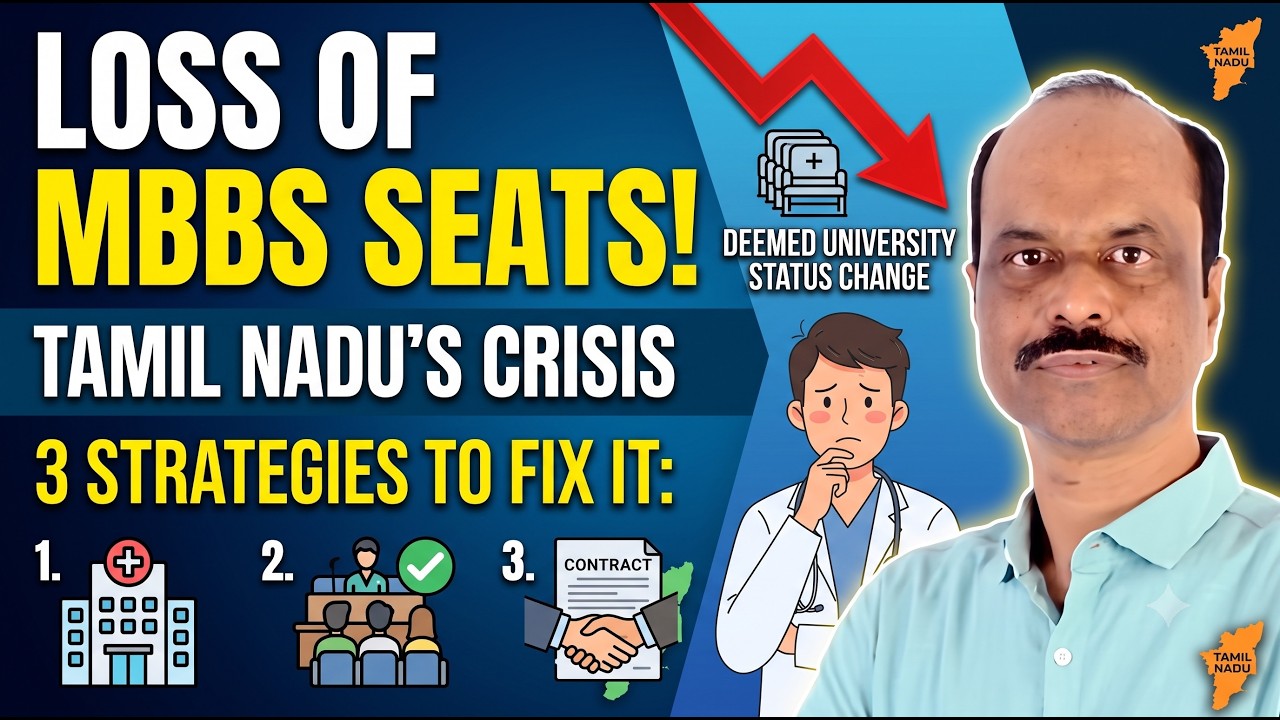 Hundreds of TN MBBS Seats Lost to Deemed Universities &mdash; 3 Fixes