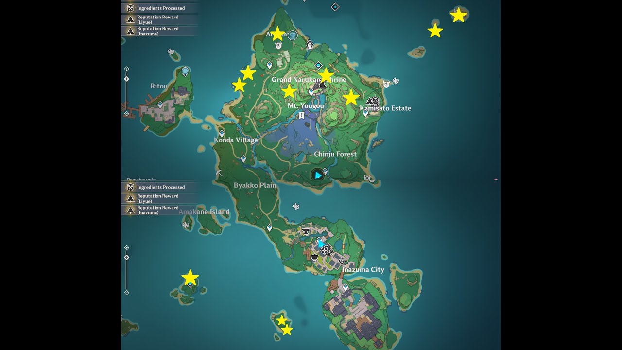 Chests you may have Missed on Narukami/Kannazuka/Yashiori Islands [Genshin Impact][2.0]