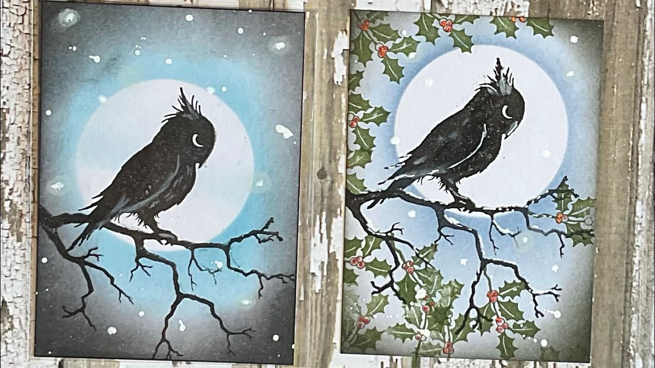 Мини-насадки Night Owl от Джо Райс #laviniastamps