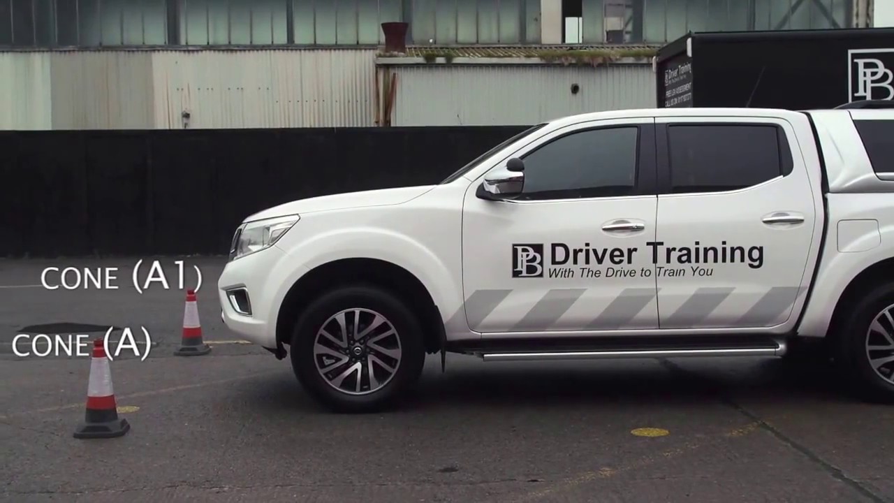 Car and Trailer - DVSA Test - B+E Reversing Exercise Demonstration