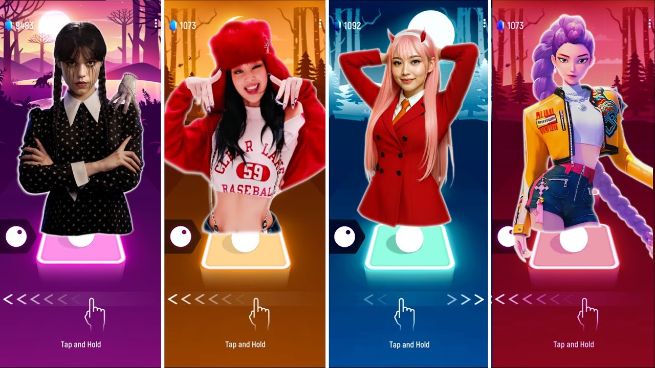 KPop Demon Hunters vs Wednesday Adams vs Dance Blackpink Jennie and Jisoo vs 2 Phuthon