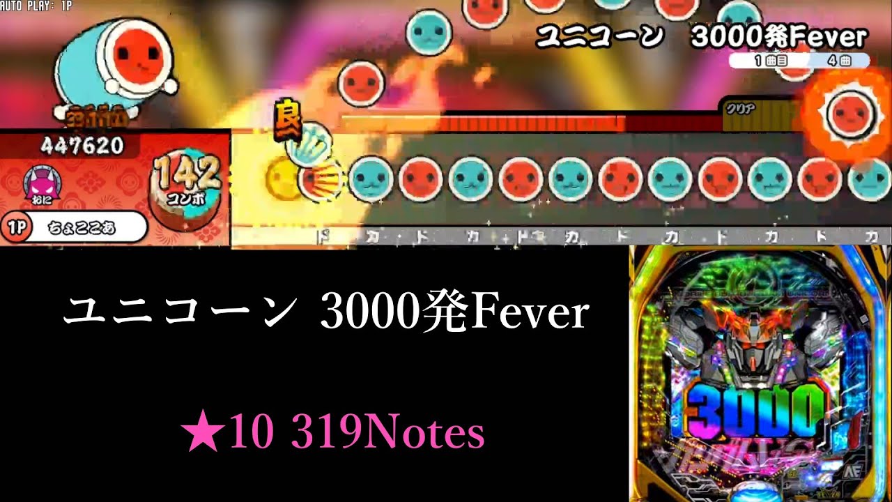 【創作譜面】【TNDE】ユニコーン 3000発Fever