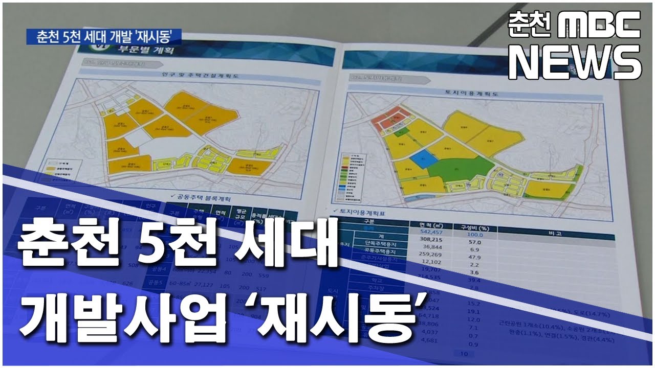 [춘천MBC]춘천 5천세대 개발사업 '재시동'