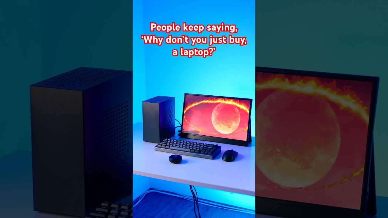 Mini ITX setup vs laptop.. #gaming #pcgaming #pc @NVIDIAGeForce @AMD