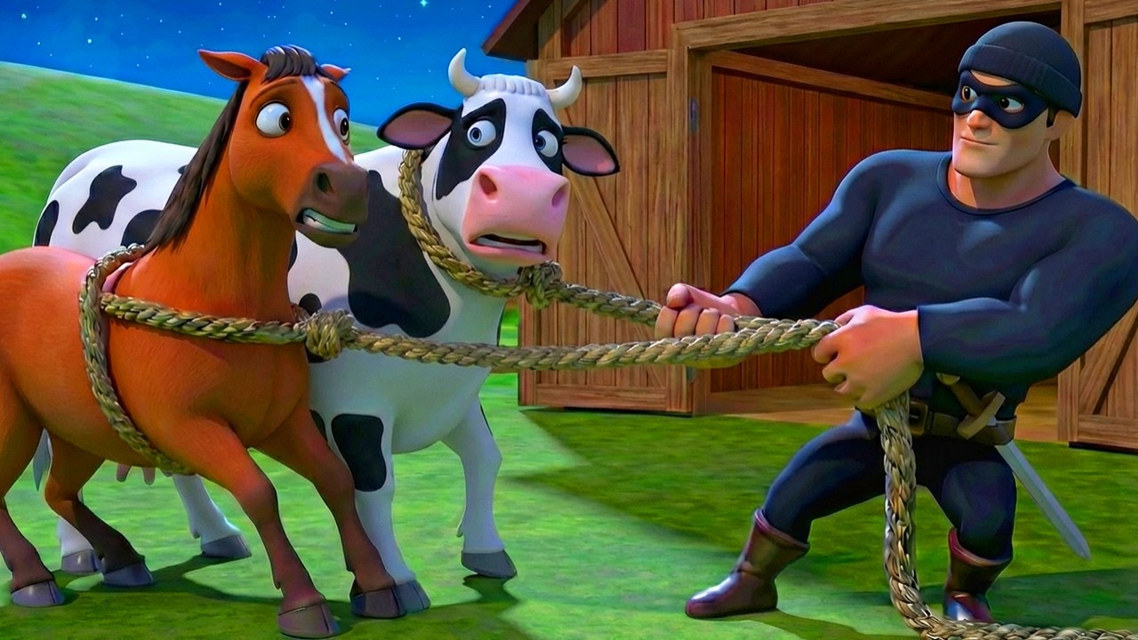 Old MacDonald’s Animals Stolen 😱 | Farm Robbery Shocks Everyone 🐄🐎