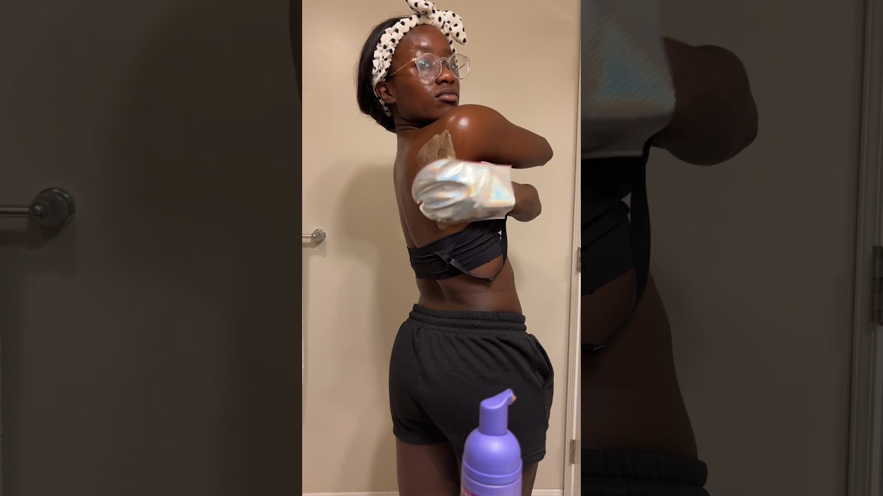 Self Tan with Me as a Dark Skin Black Girl #beauty #selftanner #tanologist