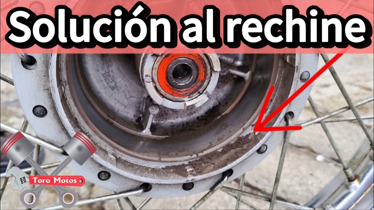 ❌ Porque RECHINA la llanta delantera de mi moto y se queda frenada