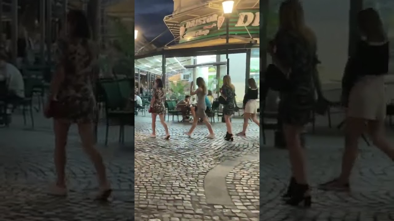 🇹🇩 Beautiful ladies in Old Town | Bucharest, Romania | Nightlife Party | July 2022 💃🏼❤️