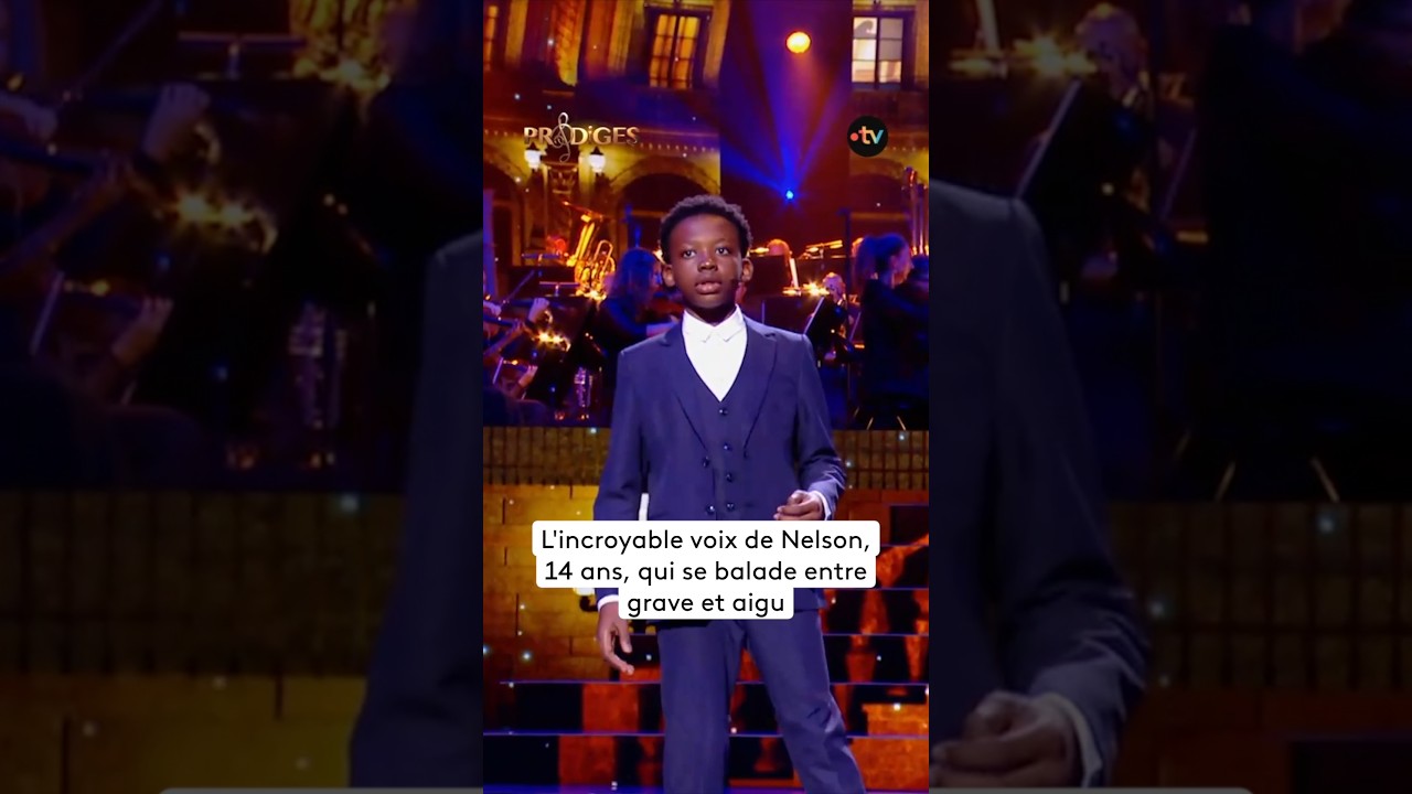 Nelson, 14 ans, impressionnant avec sa voix 😮 #Prodiges #FranceTV