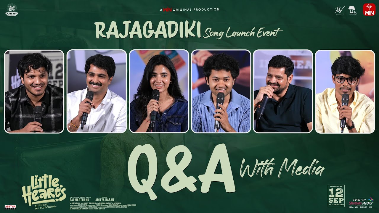 Q&A With Media at Rajagadiki Song Launch Event | Little Hearts | MouliTalks, Sai Marthand