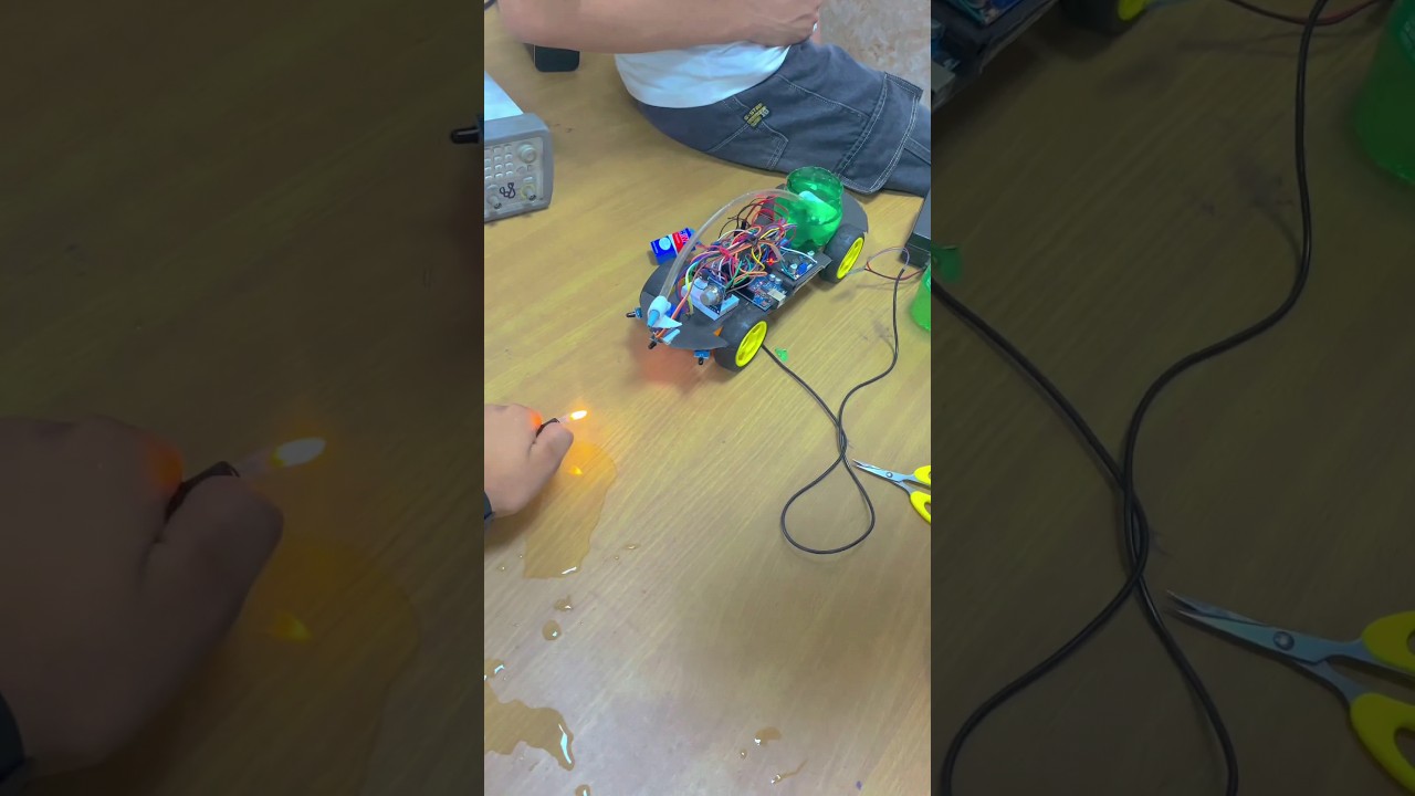 Ecplosion-Proof Fire Fighting Robot Test Project || Automatic Aag Bujhane Wali Machine