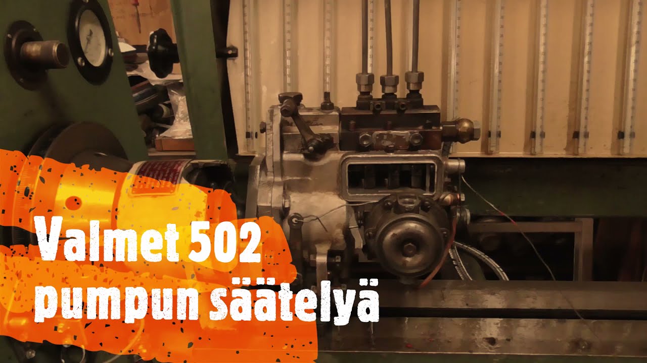 Valmet 502 pumpun säätöä ( se irtopumppu )