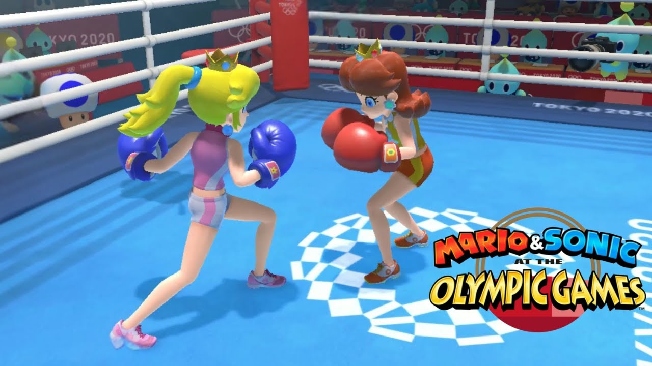Boxing ( Hard ) Gameplay Mario & Sonic At The Olympic Games Tokyo 2020 Peach Luigi Sonic DK Mario