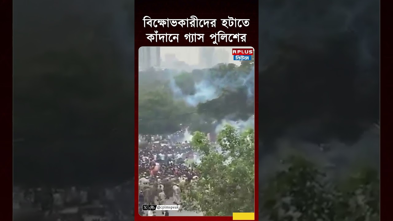 বিক্ষোভকারীদের হটাতে কাঁদানে গ্যাস পুলিশের  | Delhi | Sonam Wangchuk | Jantar Mantar | R Plus News