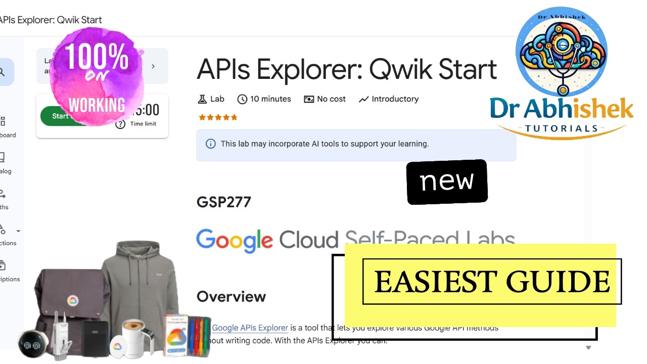 API Explorer: Qwik Start | Февраль 2026 | #GSP277 #qwiklabsarcade2026