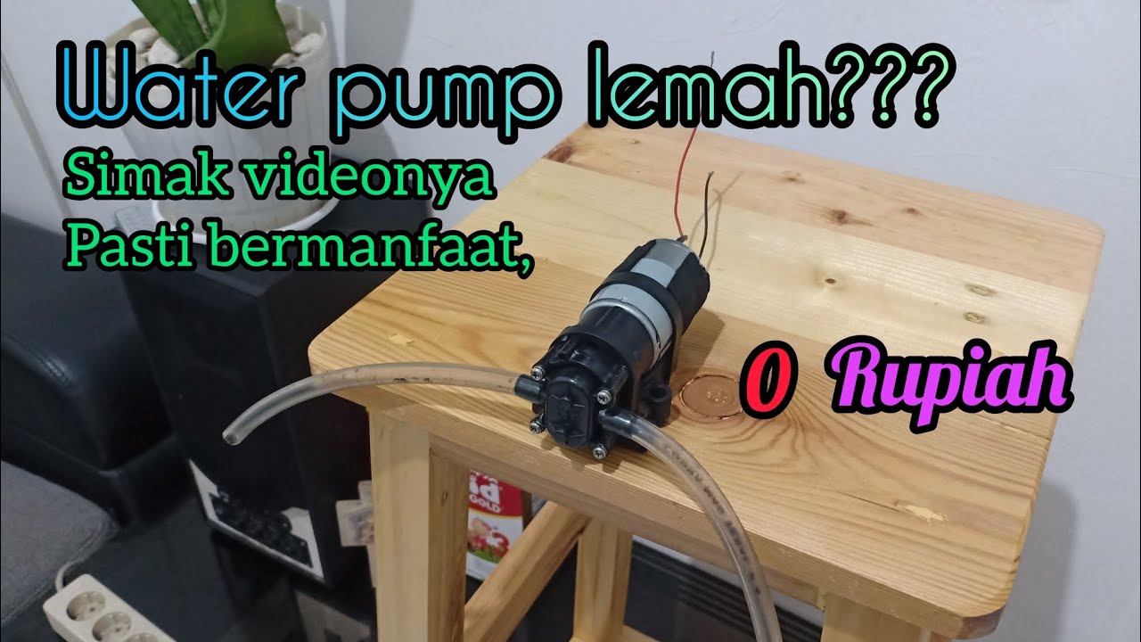 Memperbaiki water pump dispenser yang lemah