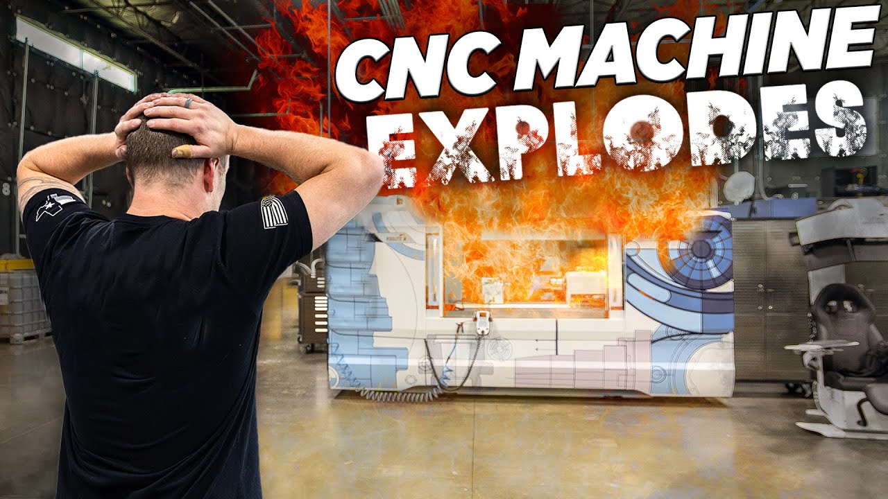 CNC Machine Explodes While Taking DEEP Cut in Alumina Ceramic
