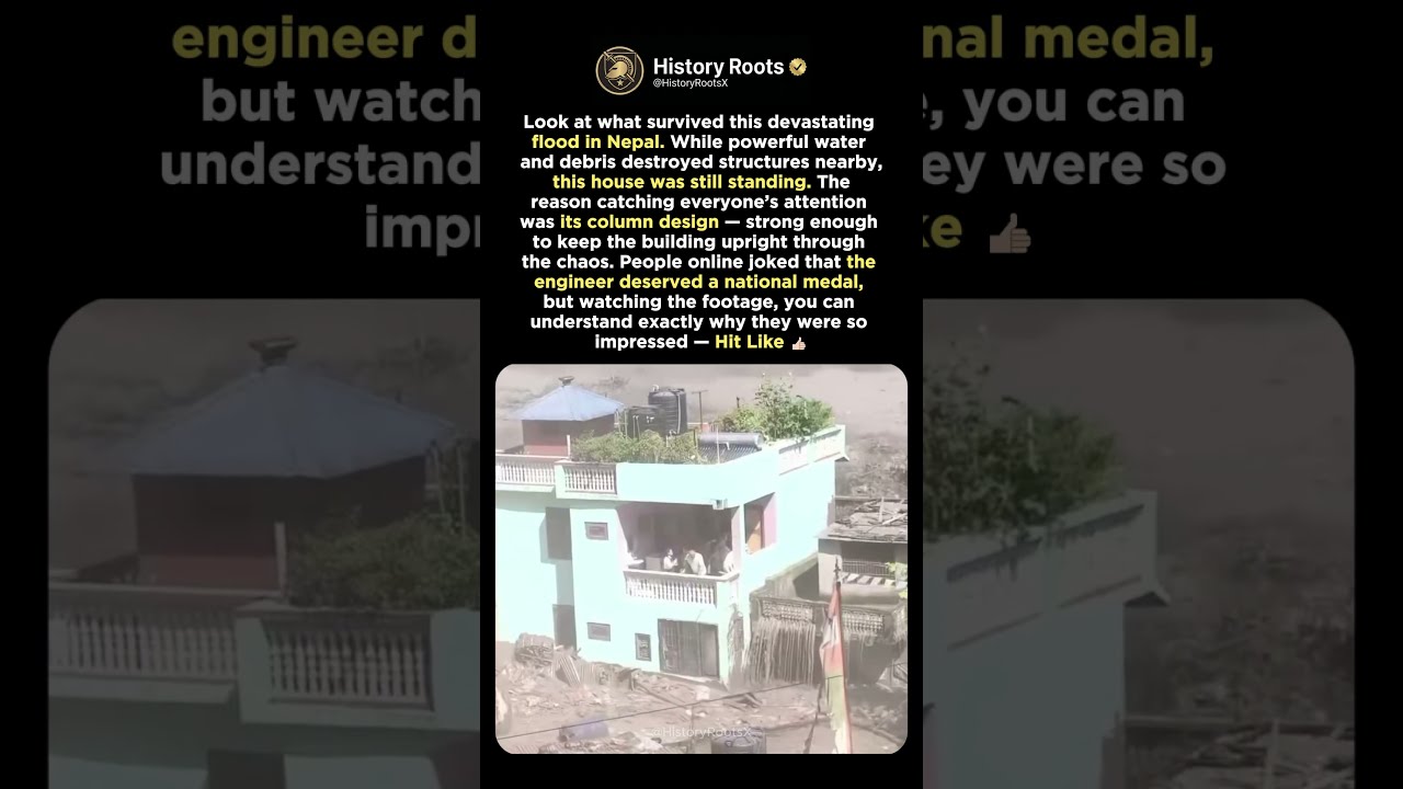 Nepal&rsquo;s Flood Couldn&rsquo;t Destroy This House 😳🌊