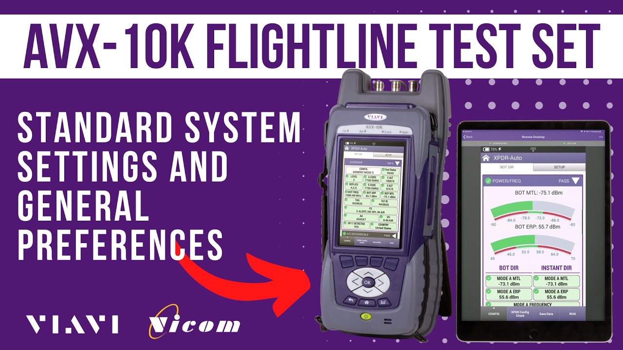 AVX-10K Training - Standard System Settings and General Preferences