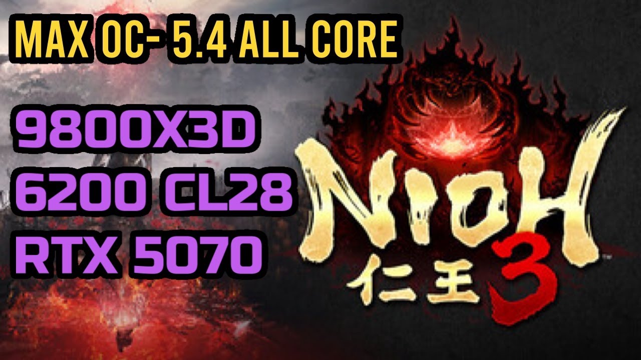 Демоверсия Nioh 3, максимальные настройки DLAA, 1440p | RTX 5070 | 9800X3D - Я уронил контроллер,...