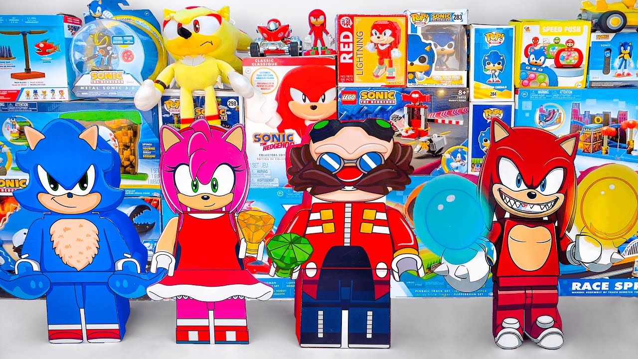 Unboxing Sonic The Hedgehog Toys Collection | Sonic, Knuckles & Shadow Lego Mystery Box Collection