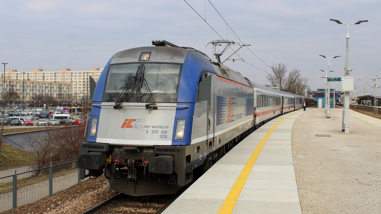 Siemens EuroSprinter EU44-001 z Niemieckimi Wagonami | Warszawa Wschodnia |