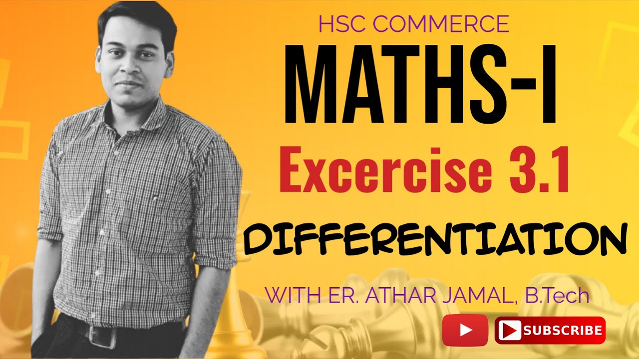 Lecture_02 Differentiation | Exercise 3.1 | Q.2 | HSC Commerce