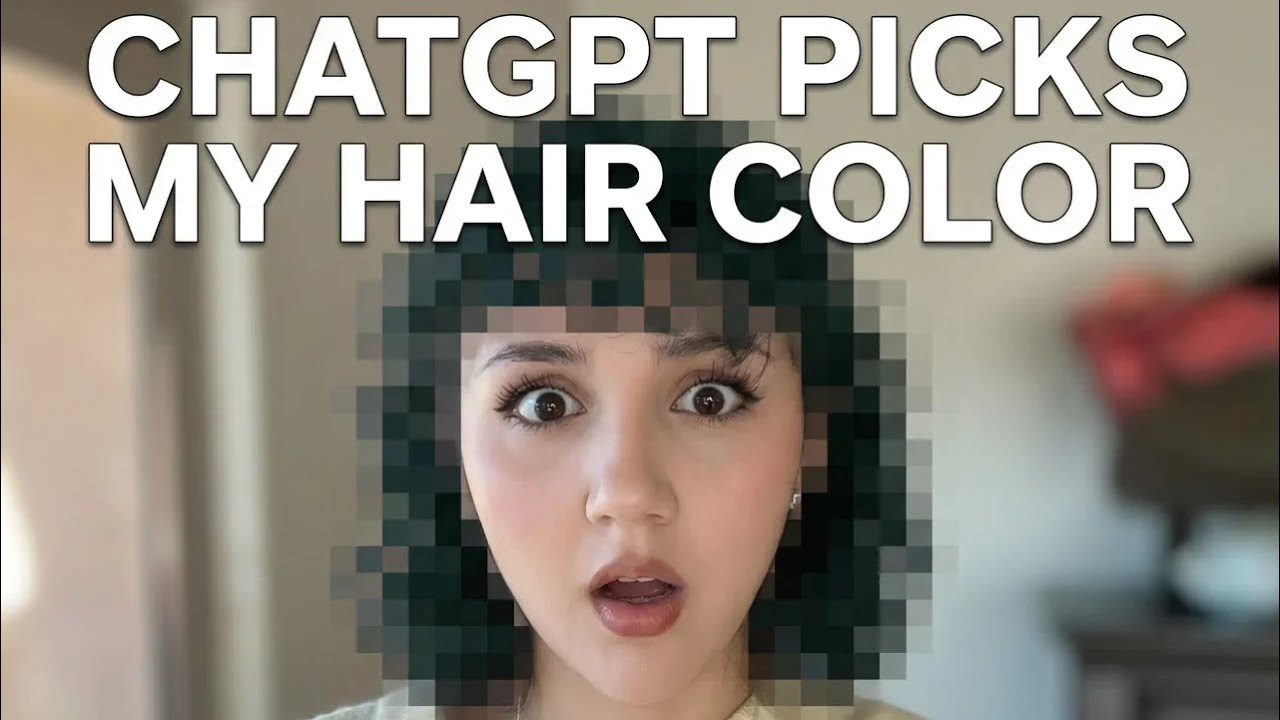 CHATGPT PICKS MY HAIR COLOR ✨😳🙈