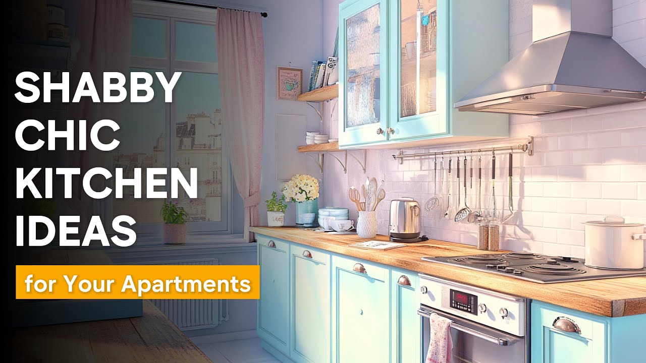 Shabby Chic Kitchen Decor Ideas for Small Apartments - Makeover on a Budget #Kitchen #shabbychic
