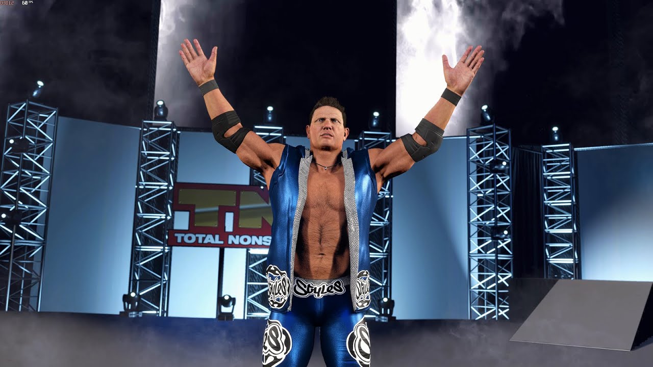 WWE 2K25 - AJ Styles vs Kurt Angle | TNA IMPACT PC MODS 4K 60 Fps