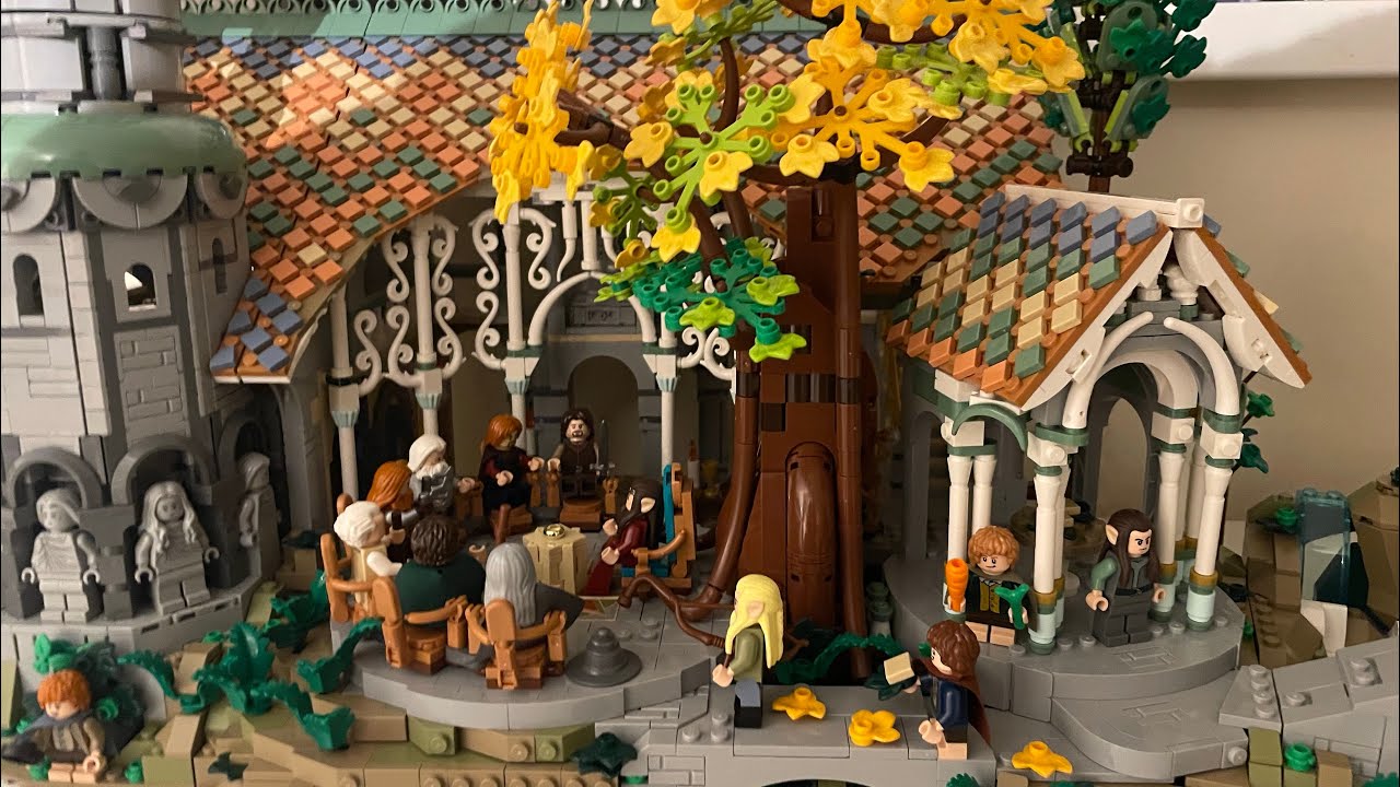 Lego lotr Rivendell stopmotion build booklet 3