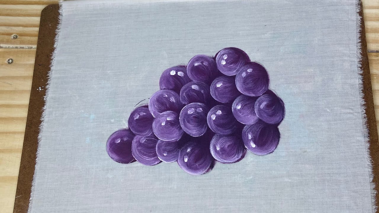 Aprenda como pintar uvas em 3 minutos