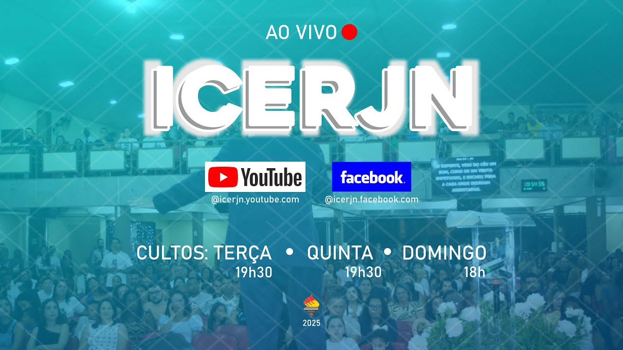 #CultoLive - ICERJN - Domingo(01/02/26) às 18h