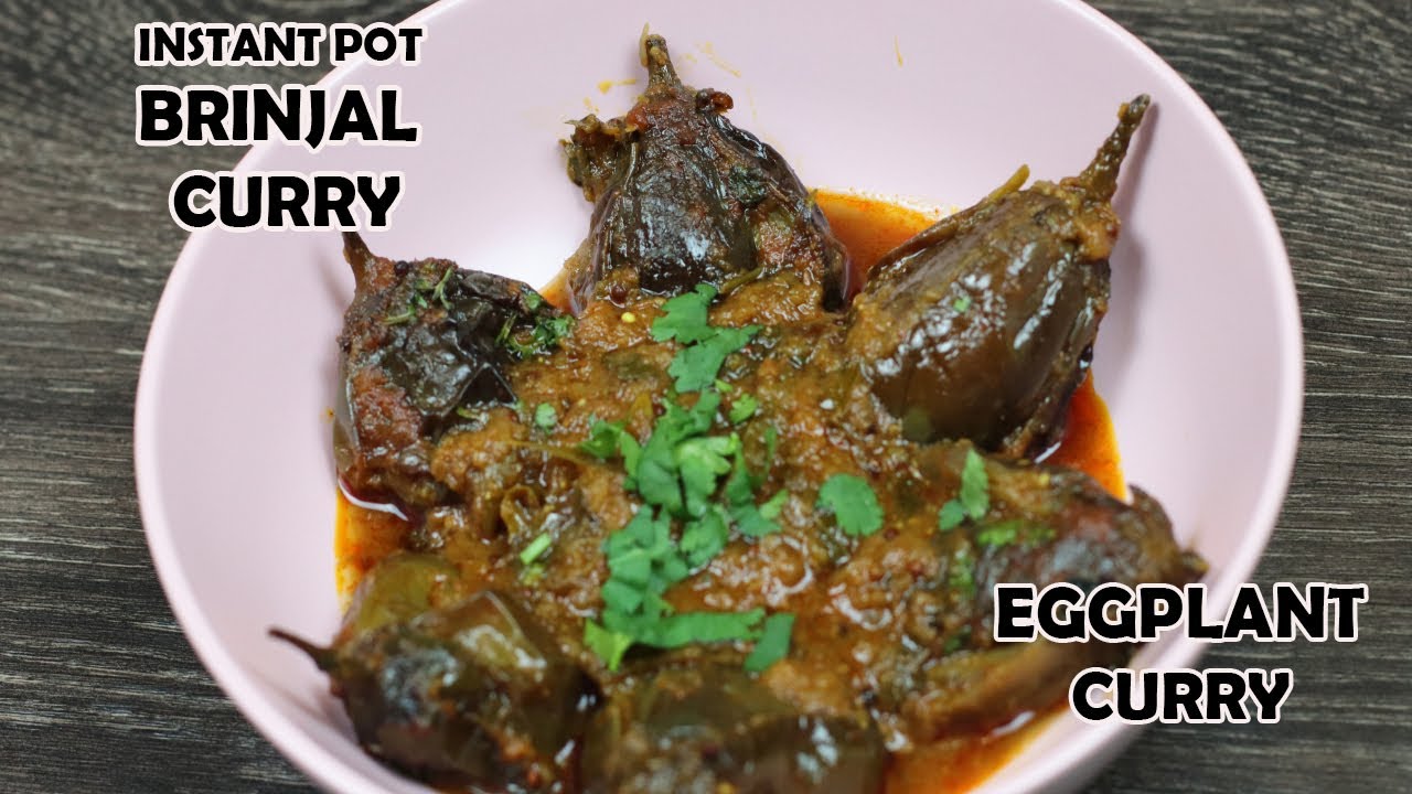 Simple Brinjal Curry in Instant Pot | Eggplant curry in instant pot | Sowji's Kitchen