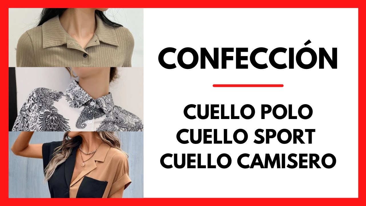 Como COSER 3 TIPOS DE CUELLO - SPORT, CAMISERO Y POLO
