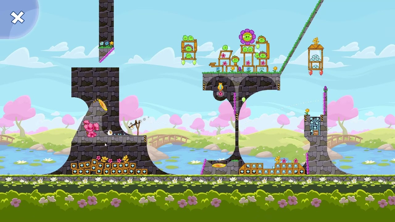 Angry Birds Friends Level 7 Tournament 1726 TWO stars NO POWER-UP walkthrough 2026-04-01