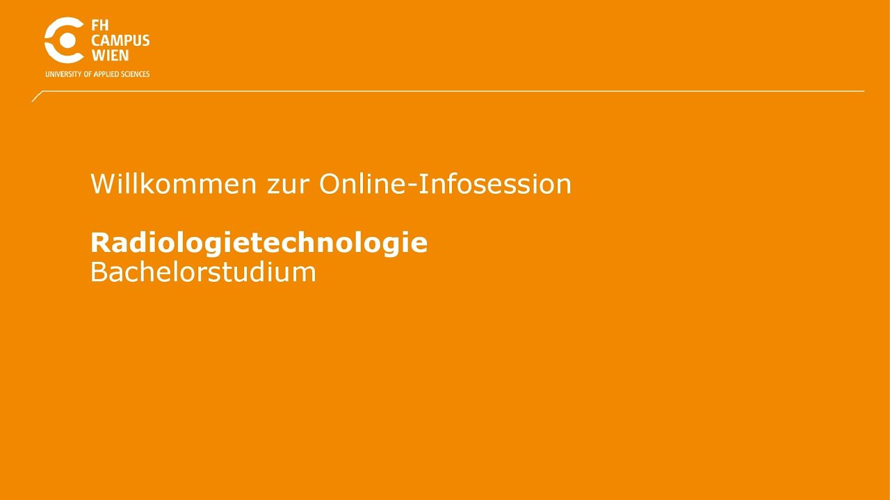 Infosession Bachelorstudium Radiologietechnologie | FH Campus Wien