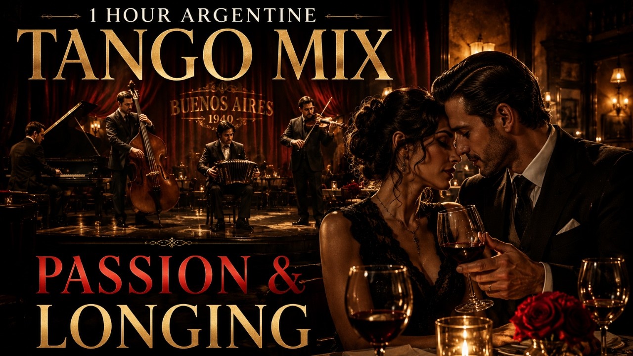 1 Hour Argentine Tango Mix 🎻 Passion, Longing & Classic Bandoneon