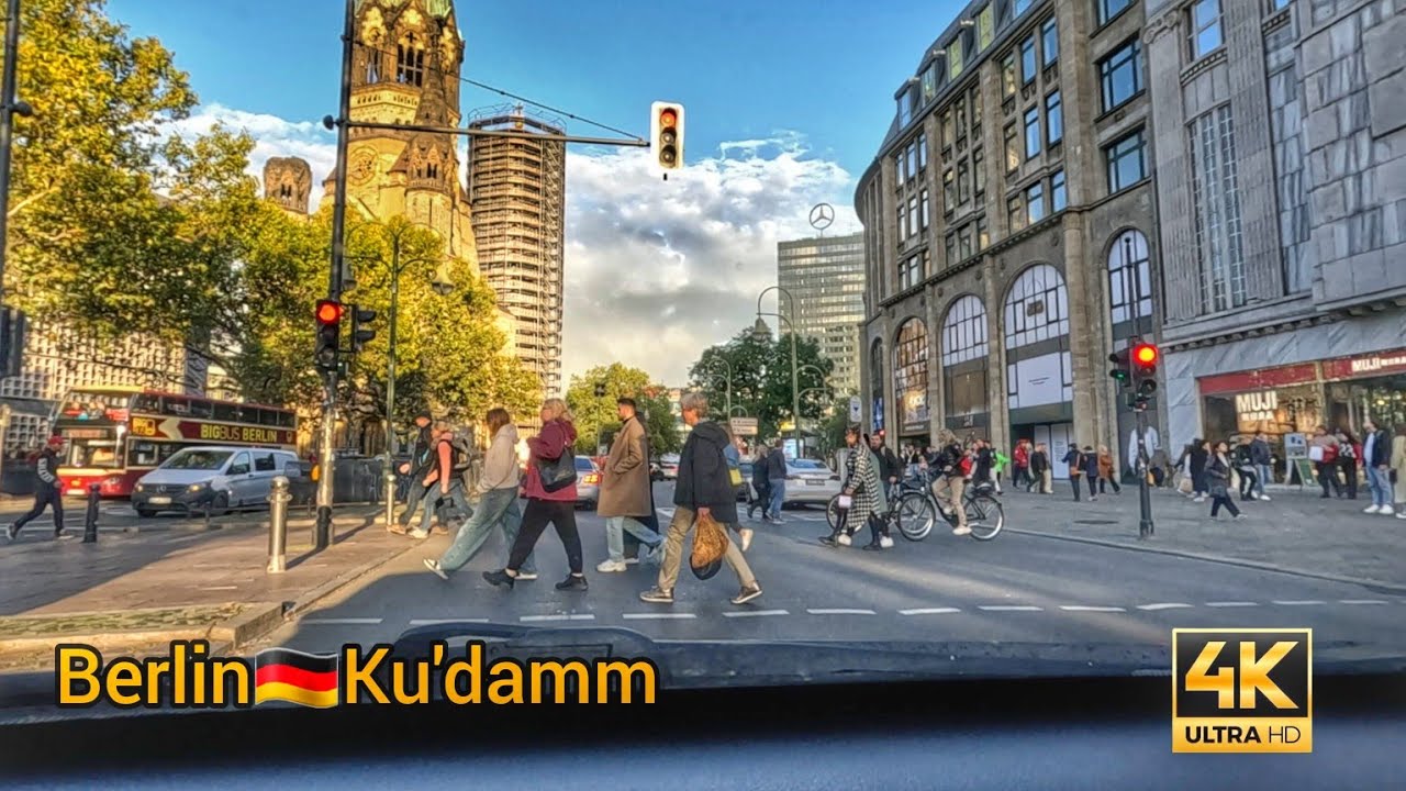 Driving tour Berlin Ku'damm 🇩🇪 [4K] Part 2 ☀️ 🏙 🚗 Kurfürstendamm