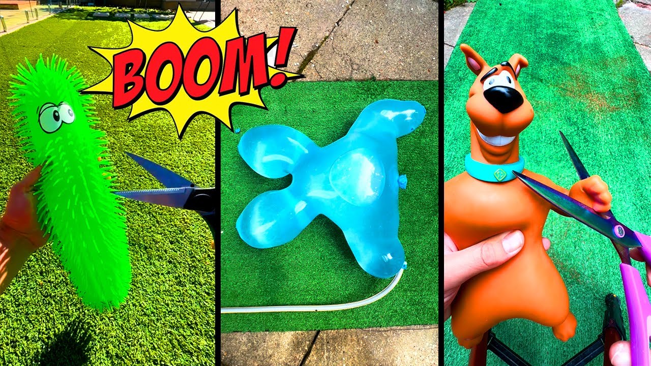Inflating Toys until they BOOM!💥 (WATER BURST)